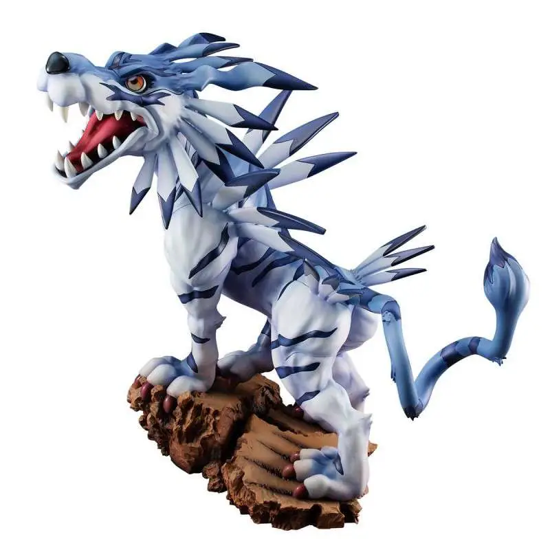 Statue digimon garurumon battle gem